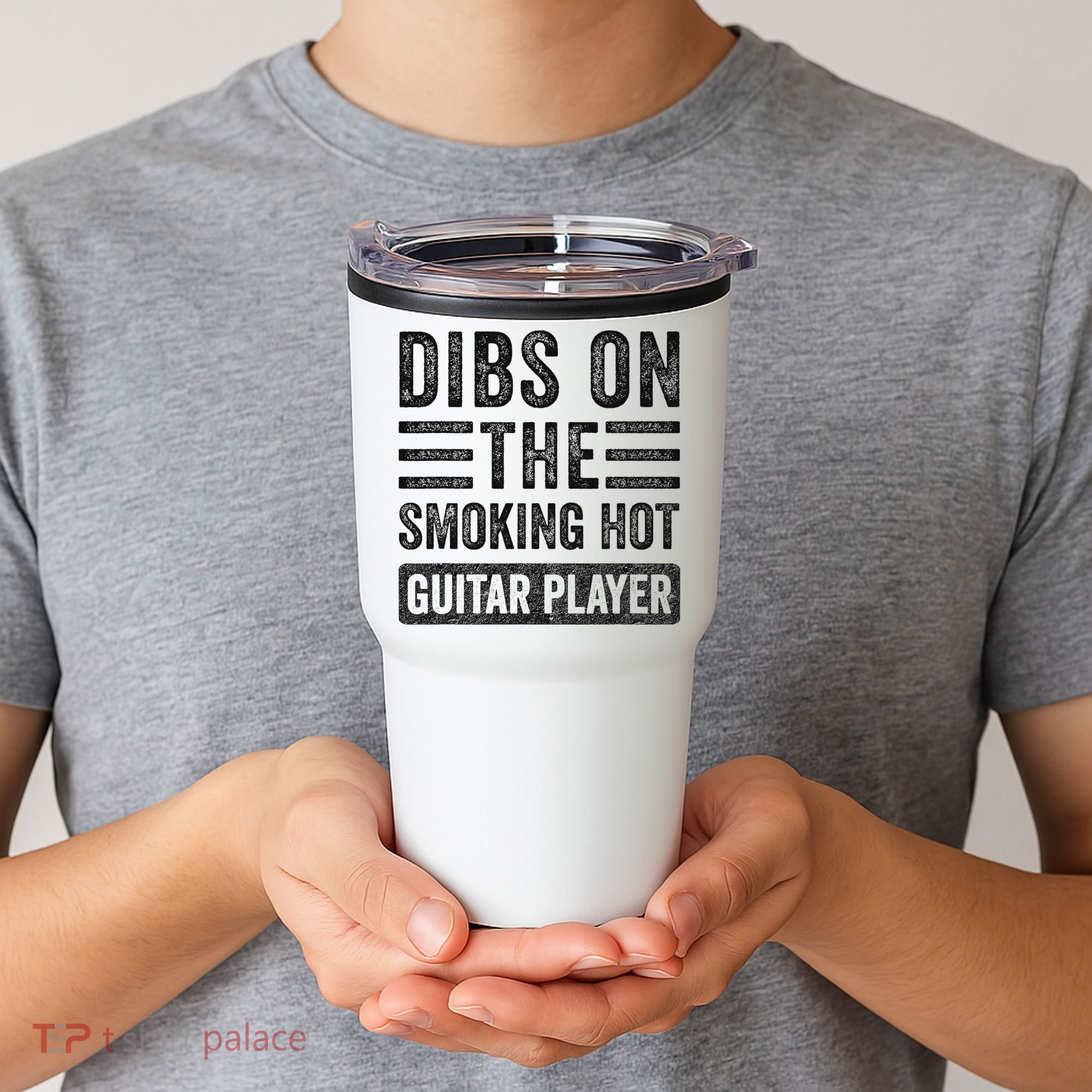 Dibs On The Smoking Hot Guitar Player Funny Wife Girlfriend Tumbler
