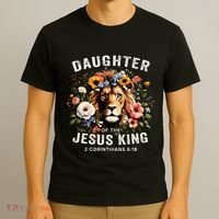 Daughter Of The Jesus King 2 Corinthians 618 Jesus Lion T-Shirt thumb 3