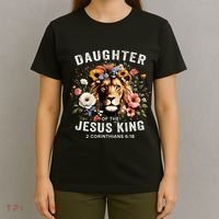 Daughter Of The Jesus King 2 Corinthians 618 Jesus Lion T-Shirt thumb 4