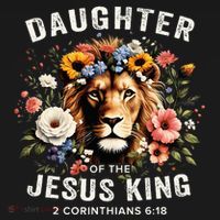 Daughter Of The Jesus King 2 Corinthians 618 Jesus Lion Women's Hoodie thumb 2