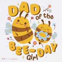 Dad Of The Bee Day Girl Birthday Women's Hoodie thumb 2