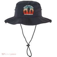 Dad Of Two Outnumbered Retro 2 Daughters Fathers Day Bucket Hat thumb 0