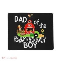 Dad Of The Birthday Boy Barnyard Farm Animals Tractor Party Mousepad thumb 0
