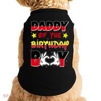 Daddy Of The Birthday Boy Dad Gift Doggie Tank thumb 0