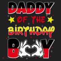 Daddy Of The Birthday Boy Dad Gift Golf Towel thumb 3