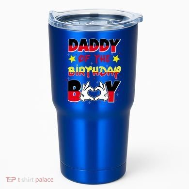 Daddy Of The Birthday Boy Dad Gift Tumbler