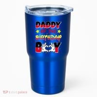 Daddy Of The Birthday Boy Dad Gift Tumbler thumb 0