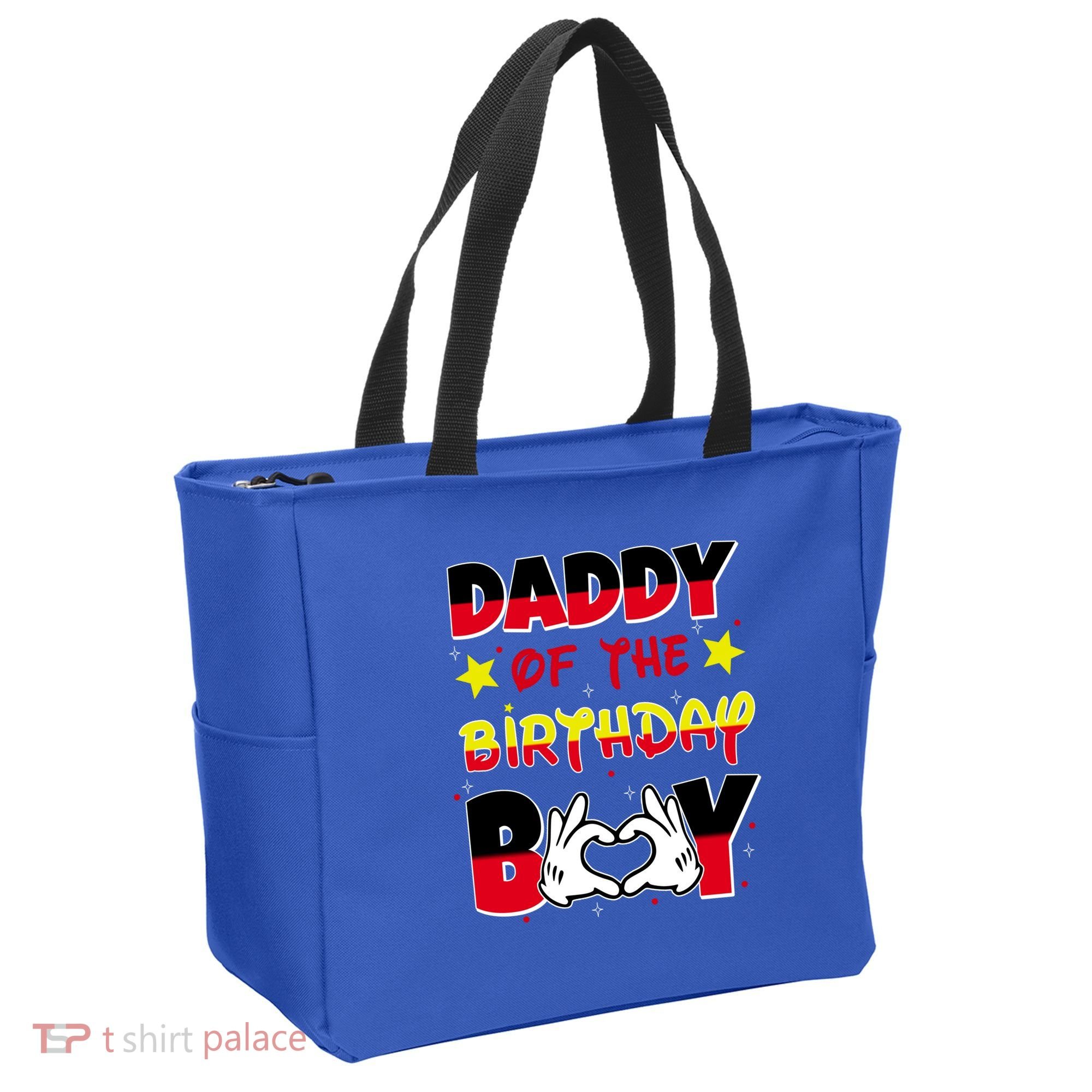 Daddy Of The Birthday Boy Dad Gift Tote Bag