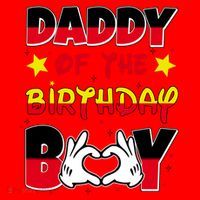 Daddy Of The Birthday Boy Dad Gift Santa Hat thumb 1