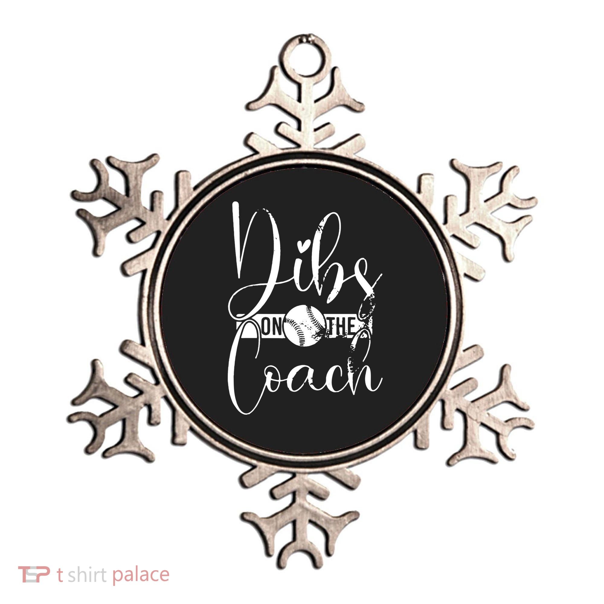 Dibs On The Coach Baseball For Baseball Coach Wife  Ornament
