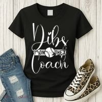 Dibs On The Coach Baseball For Baseball Coach Wife  Women's T-Shirt thumb 3