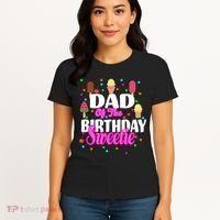 Dad Of The Birthday Sweetie Women's T-Shirt thumb 4