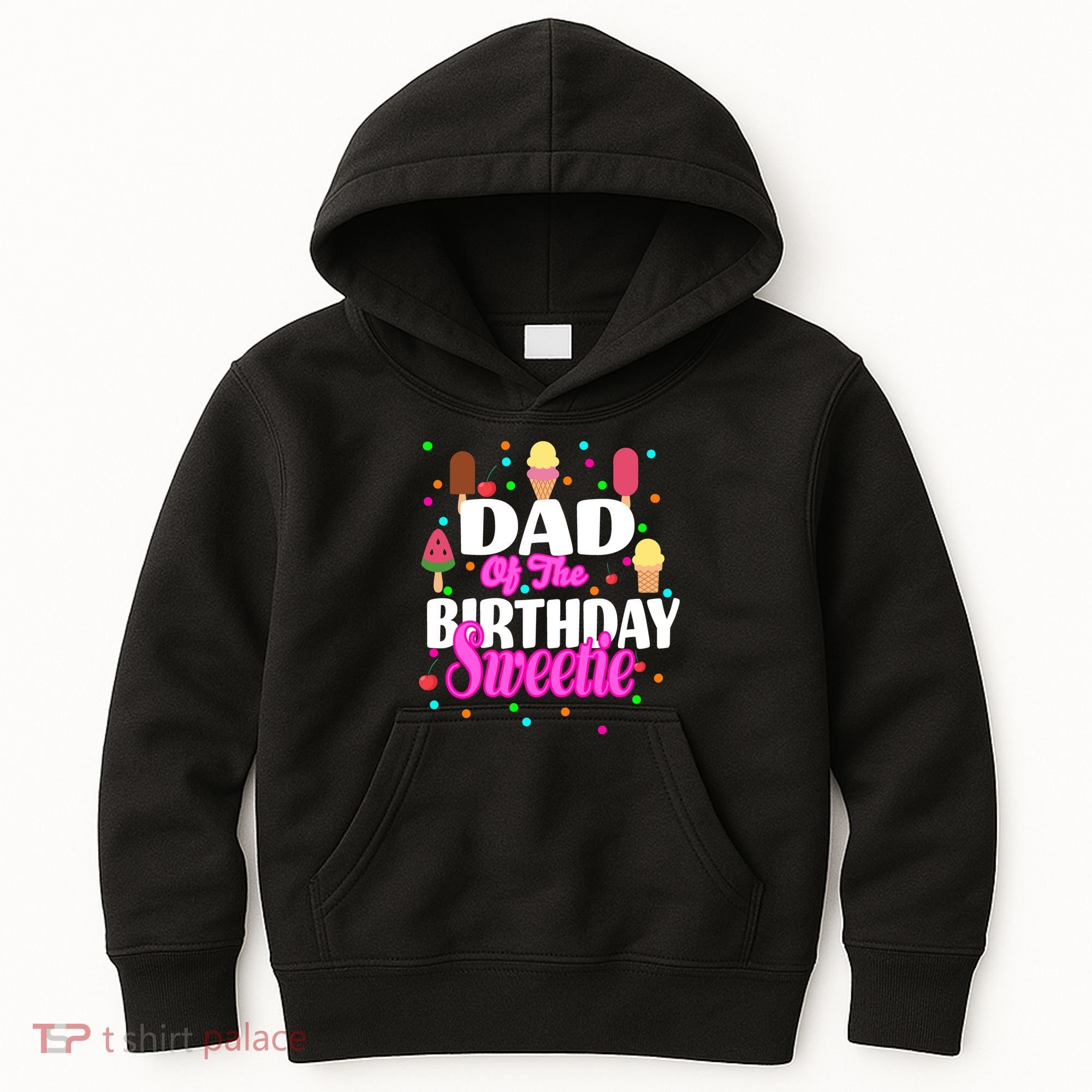 Dad Of The Birthday Sweetie Kids Hoodie