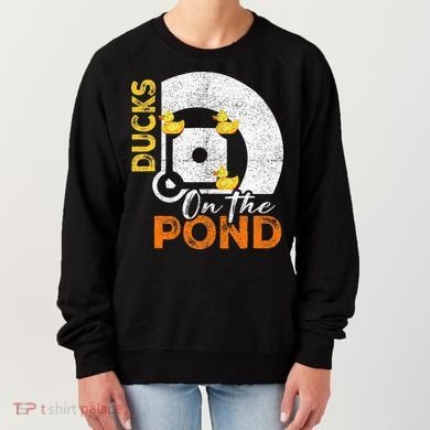 Ducks On The Pond Baseball Field Softball Saying Women's Sweatshirt
