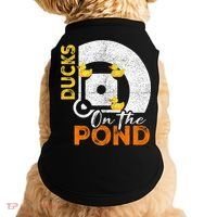 Ducks On The Pond Baseball Field Softball Saying Doggie Tank thumb 0