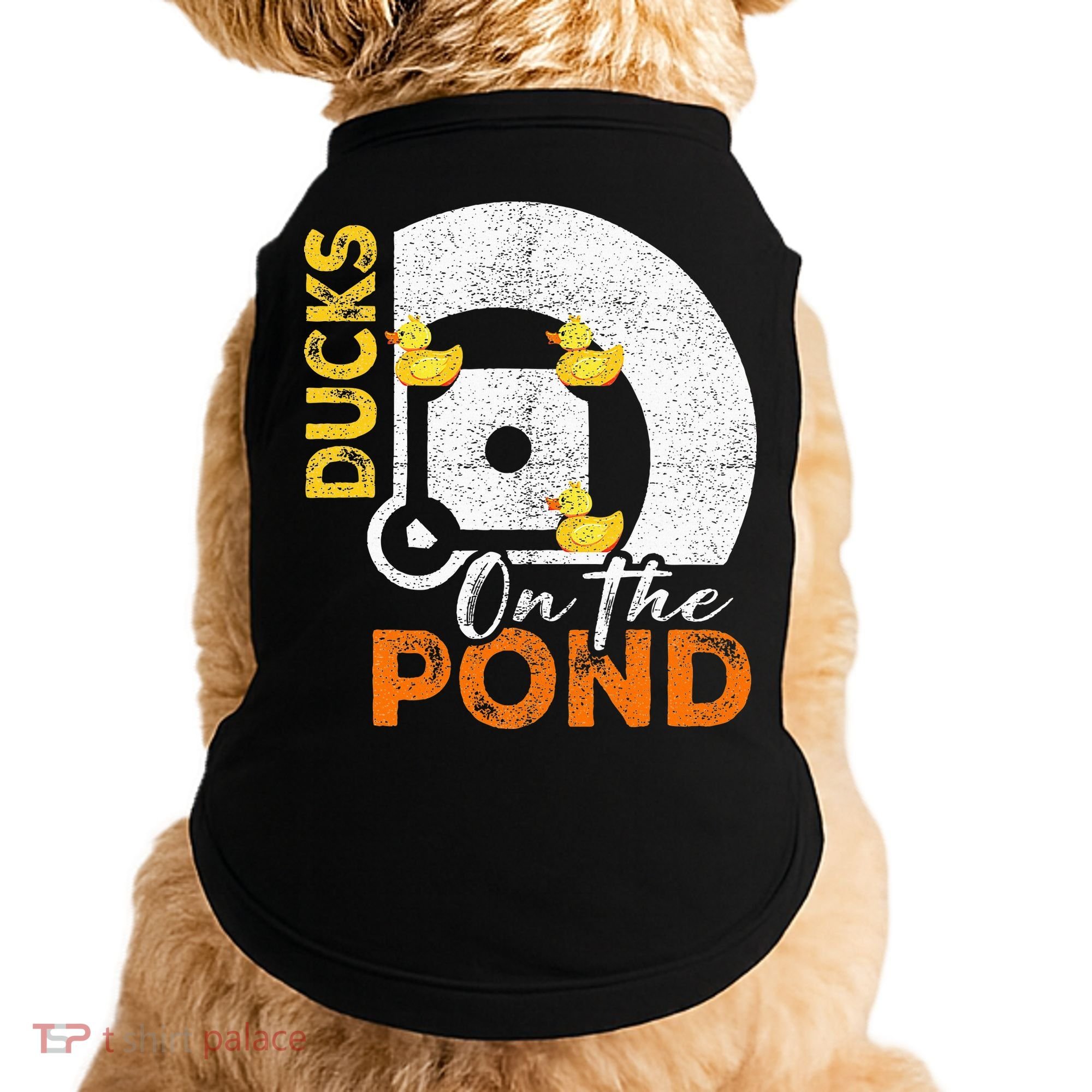 Ducks On The Pond Baseball Field Softball Saying Doggie Tank