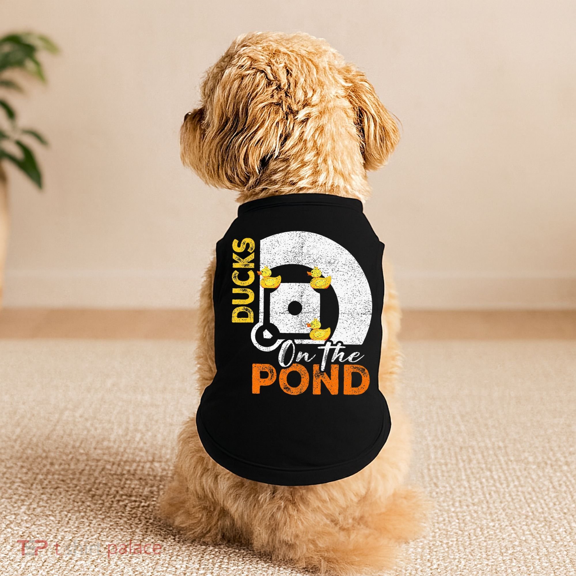 Ducks On The Pond Baseball Field Softball Saying Doggie Tank