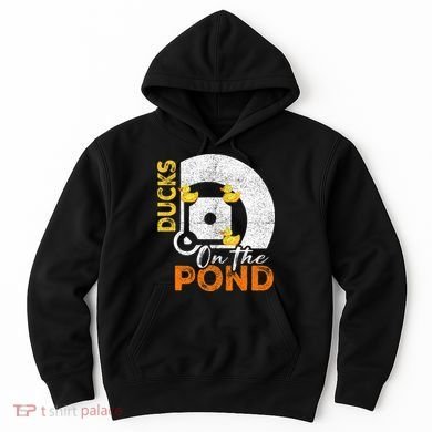 Ducks On The Pond Baseball Field Softball Saying Hoodie