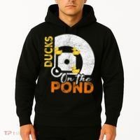 Ducks On The Pond Baseball Field Softball Saying Hoodie thumb 2