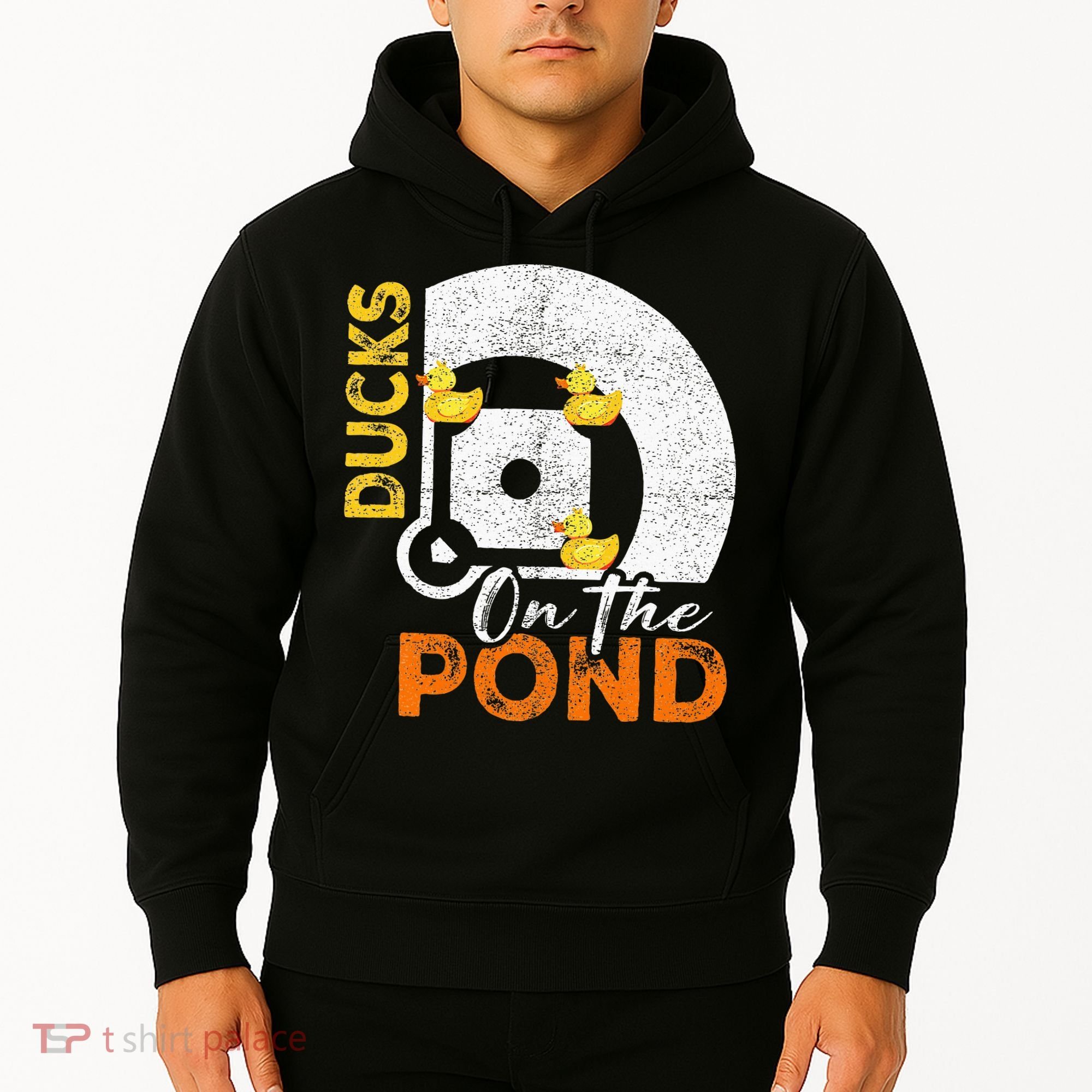 Ducks On The Pond Baseball Field Softball Saying Hoodie