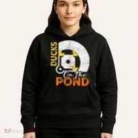 Ducks On The Pond Baseball Field Softball Saying Hoodie thumb 5