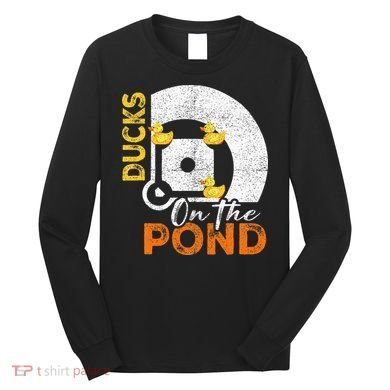 Ducks On The Pond Baseball Field Softball Saying Long Sleeve Shirt