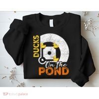 Ducks On The Pond Baseball Field Softball Saying Sweatshirt thumb 2