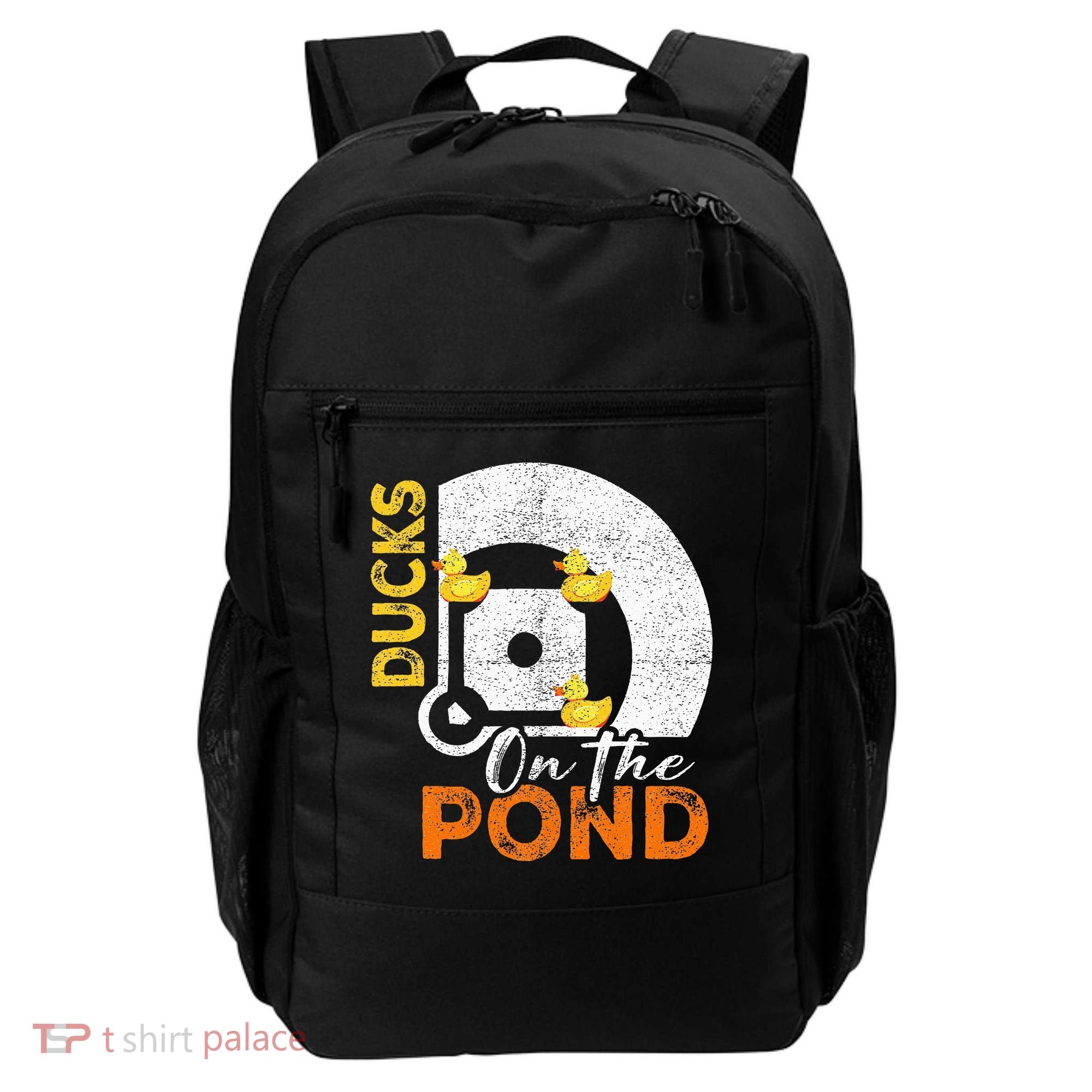 Ducks On The Pond Baseball Field Softball Saying Backpack