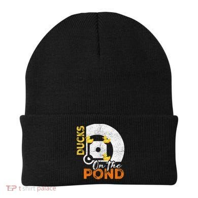 Ducks On The Pond Baseball Field Softball Saying Beanie