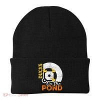 Ducks On The Pond Baseball Field Softball Saying Beanie thumb 0