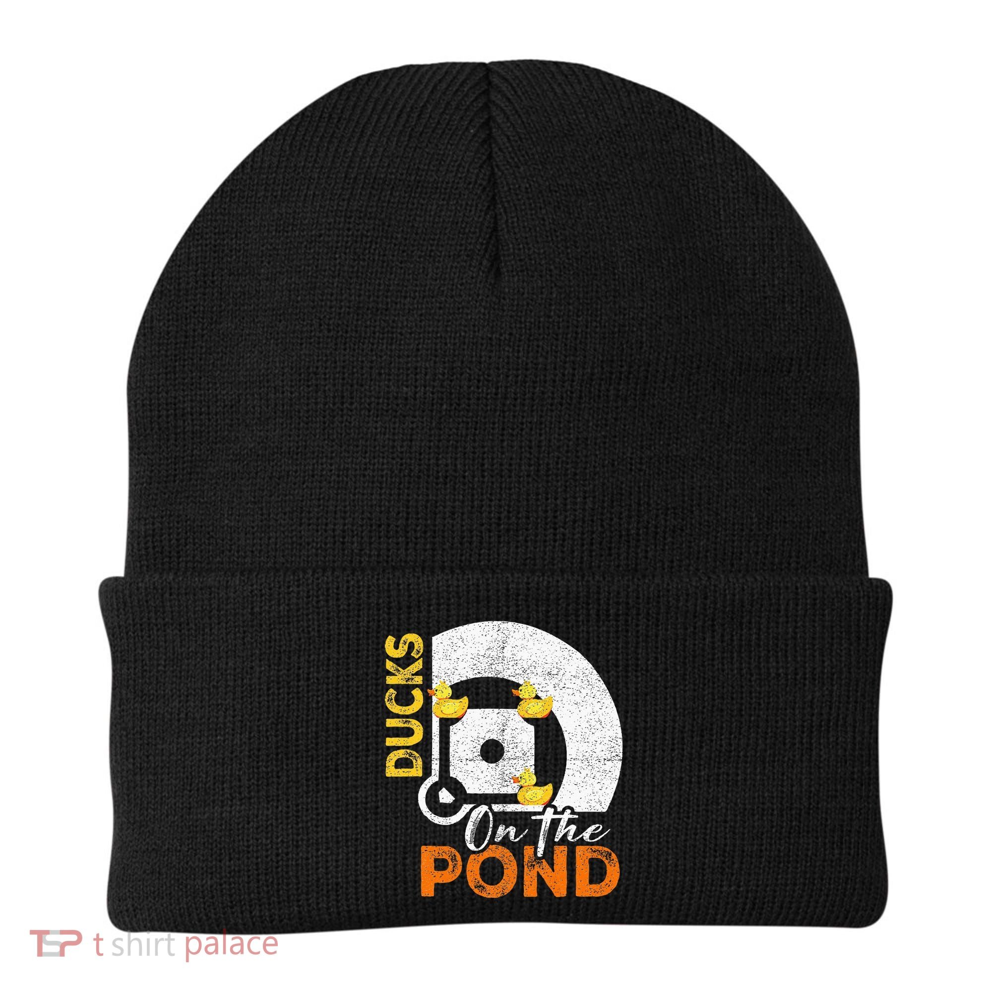 Ducks On The Pond Baseball Field Softball Saying Beanie