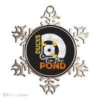 Ducks On The Pond Baseball Field Softball Saying Ornament thumb 0