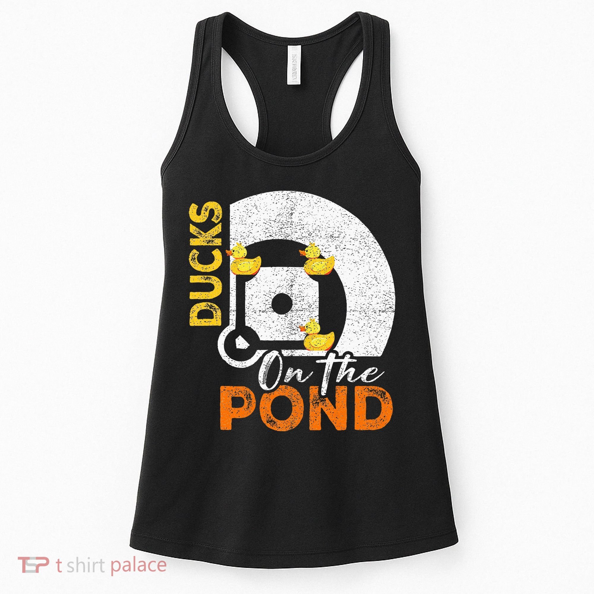 Ducks On The Pond Baseball Field Softball Saying Women's Tank Top