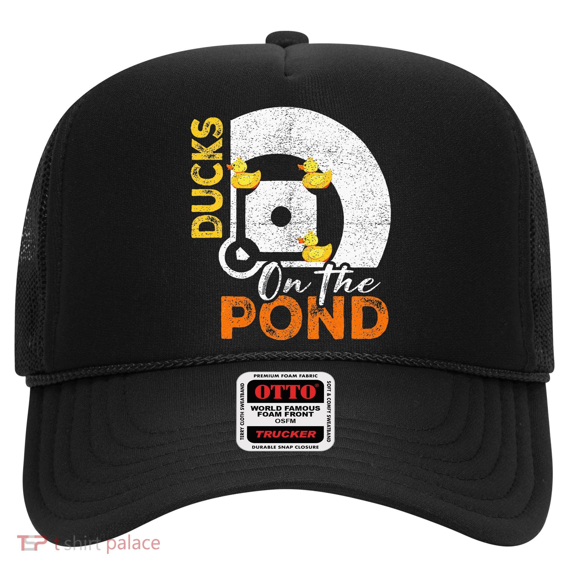 Ducks On The Pond Baseball Field Softball Saying Hat