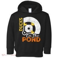Ducks On The Pond Baseball Field Softball Saying Toddler Hoodie thumb 0
