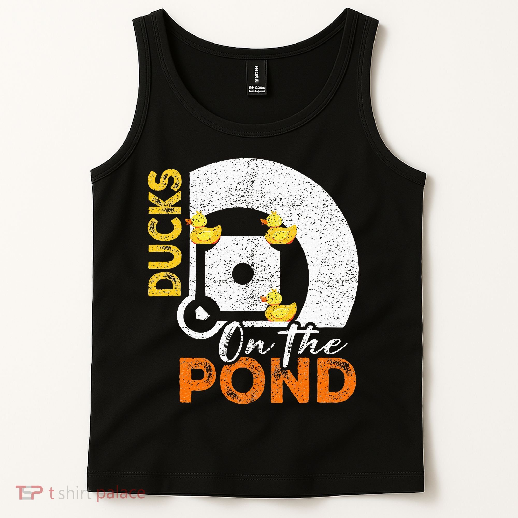 Ducks On The Pond Baseball Field Softball Saying Tank Top