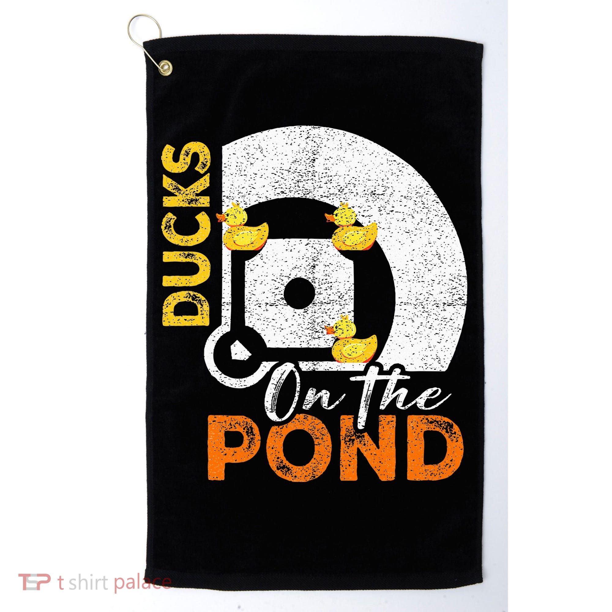 Ducks On The Pond Baseball Field Softball Saying Golf Towel