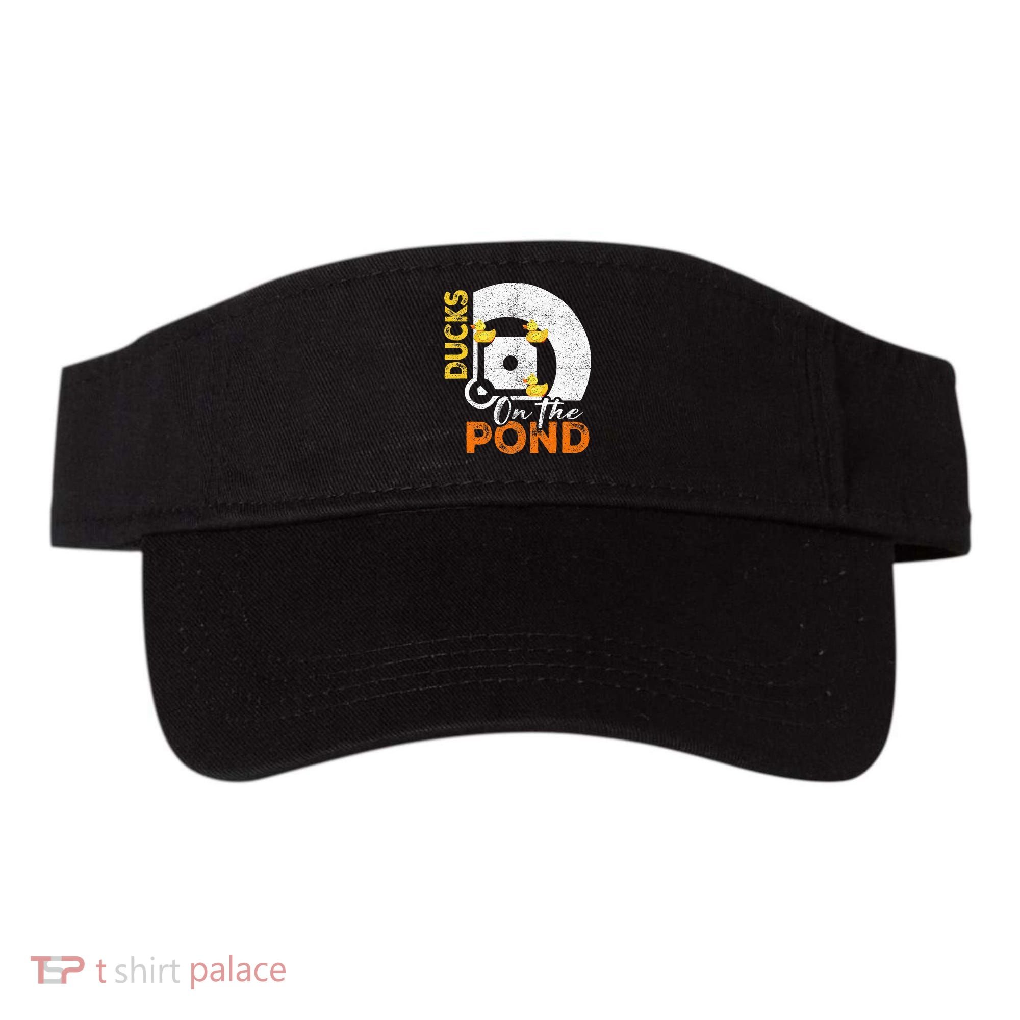 Ducks On The Pond Baseball Field Softball Saying Visor