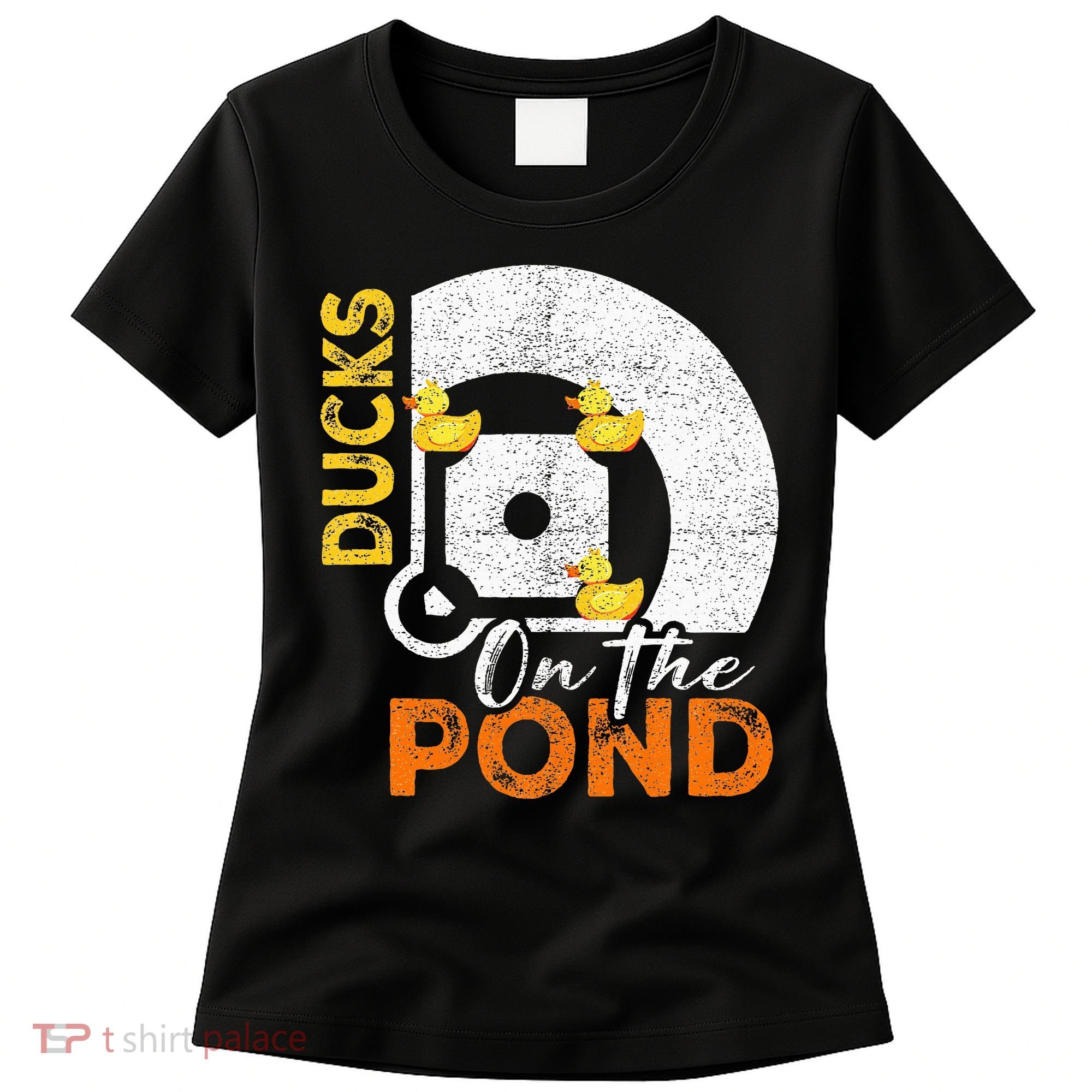 Ducks On The Pond Baseball Field Softball Saying Women's T-Shirt