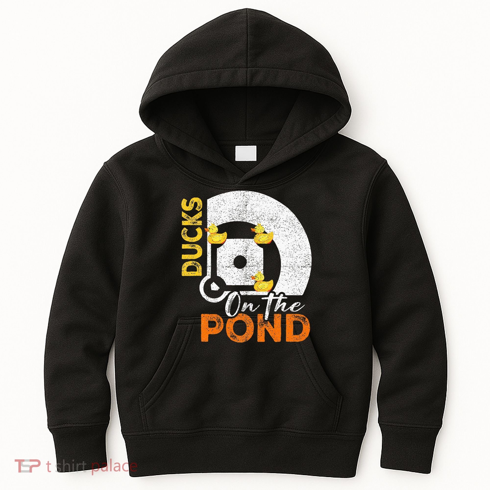 Ducks On The Pond Baseball Field Softball Saying Kids Hoodie