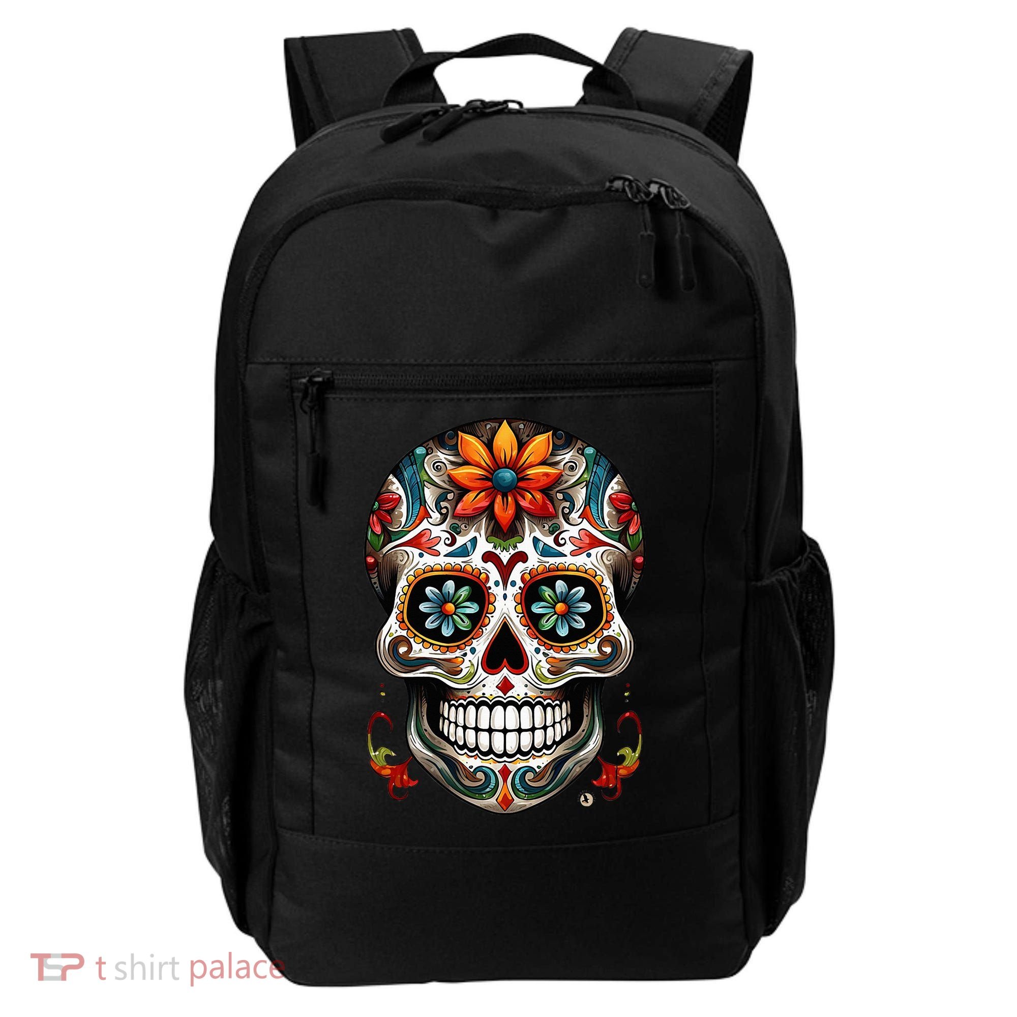 Day Of The Dead Inspired Sugar Skull Backpack