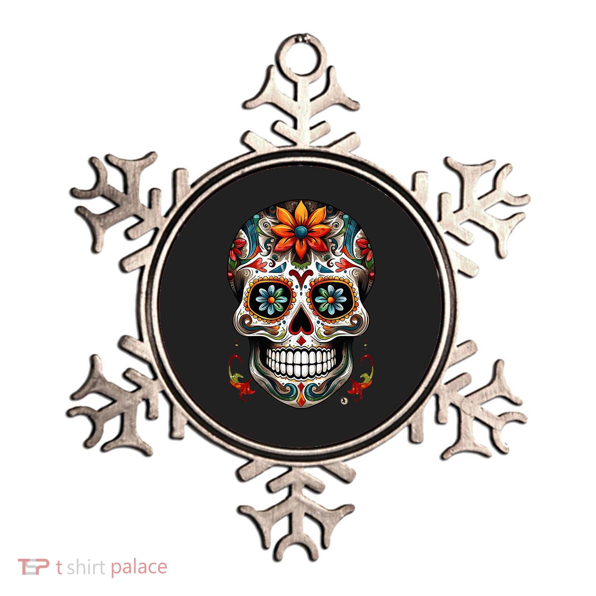 Day Of The Dead Inspired Sugar Skull Ornament