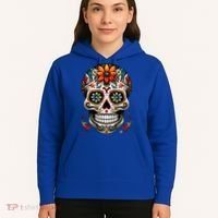 Day Of The Dead Inspired Sugar Skull Hoodie thumb 5
