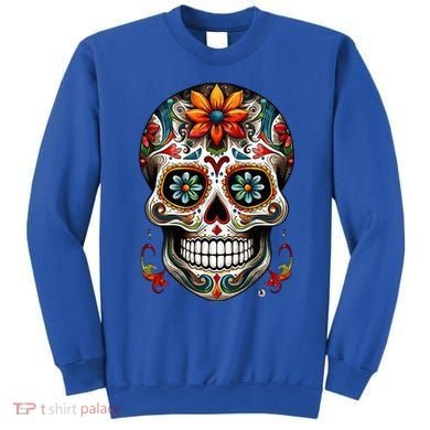 Day Of The Dead Inspired Sugar Skull Sweatshirt