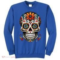 Day Of The Dead Inspired Sugar Skull Sweatshirt thumb 0