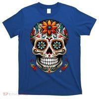 Day Of The Dead Inspired Sugar Skull T-Shirt thumb 0