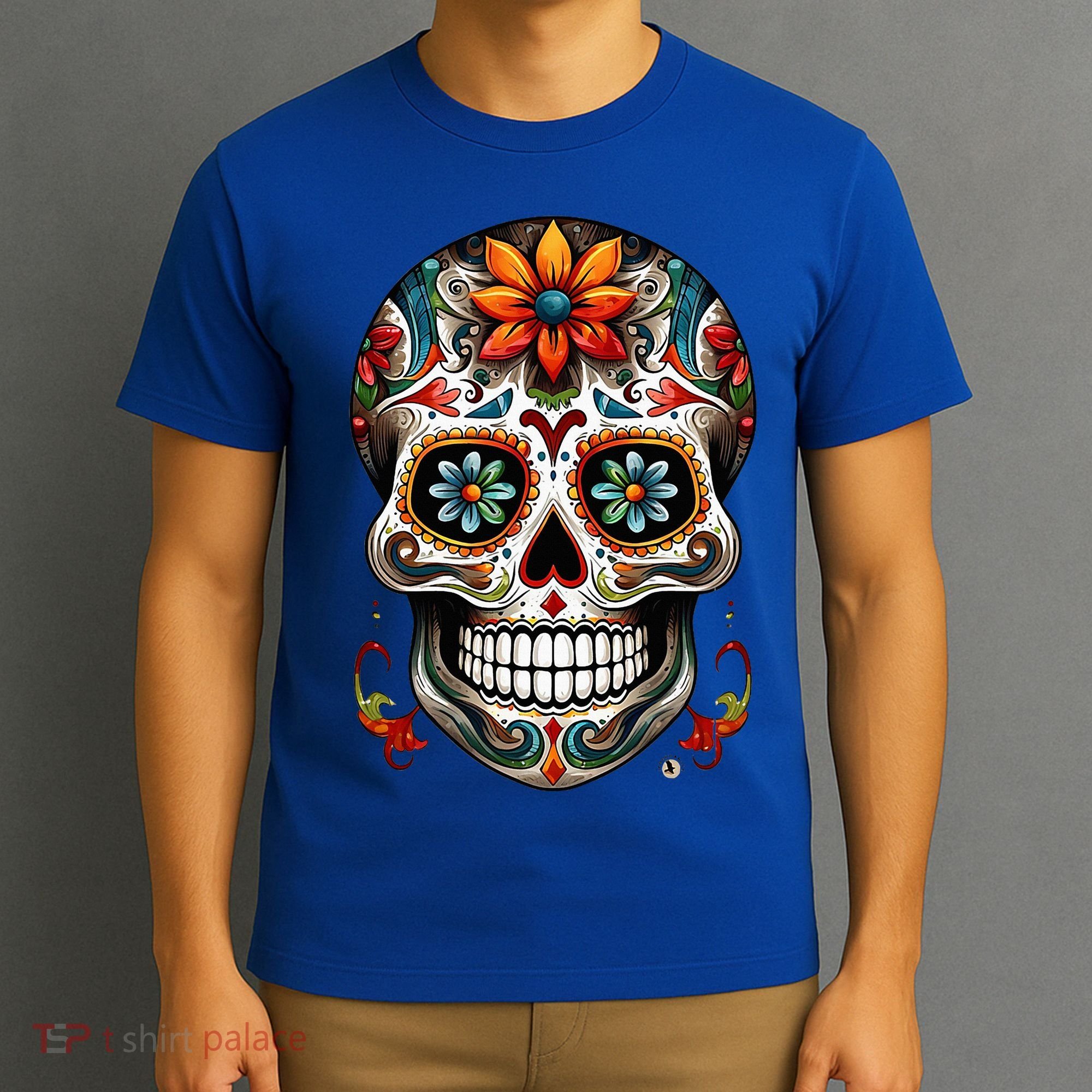 Day Of The Dead Inspired Sugar Skull T-Shirt