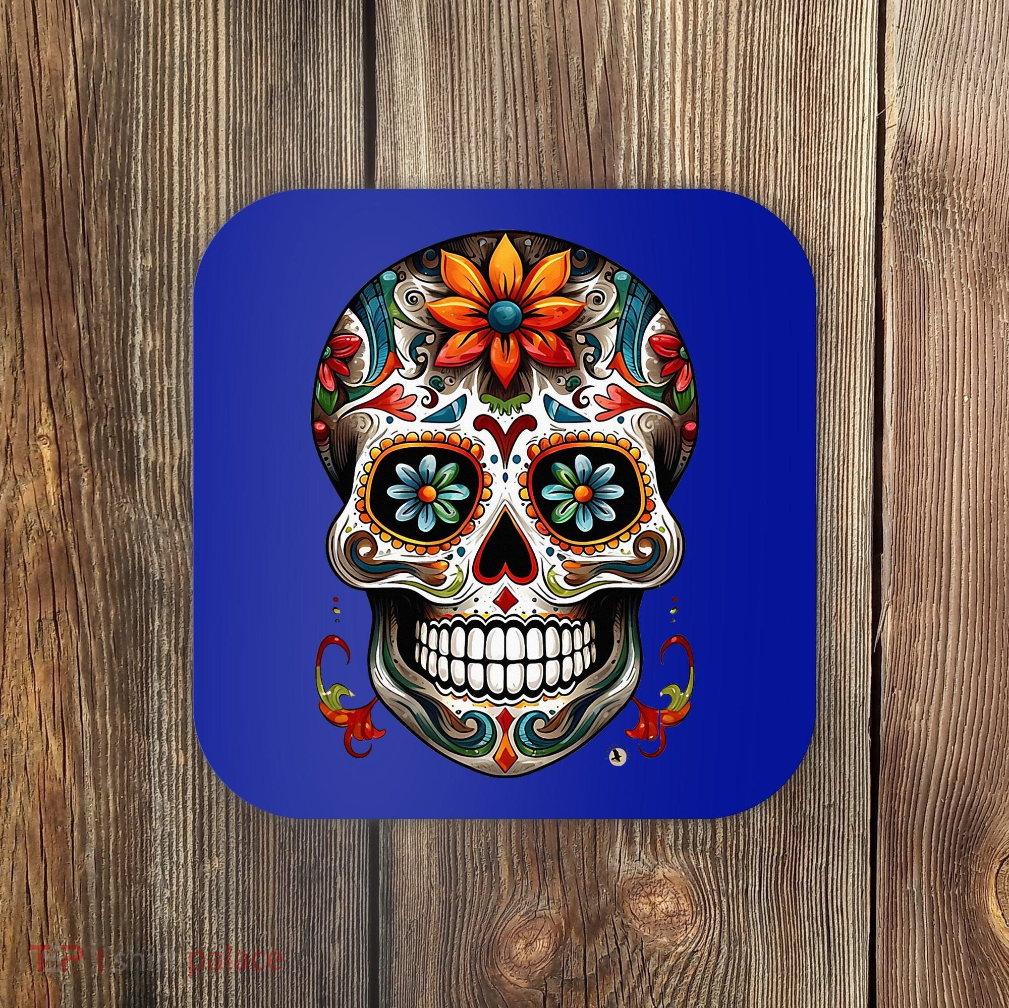 Day Of The Dead Inspired Sugar Skull Coaster