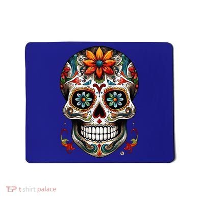 Day Of The Dead Inspired Sugar Skull Mousepad