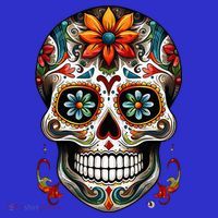Day Of The Dead Inspired Sugar Skull Baby Bodysuit thumb 2